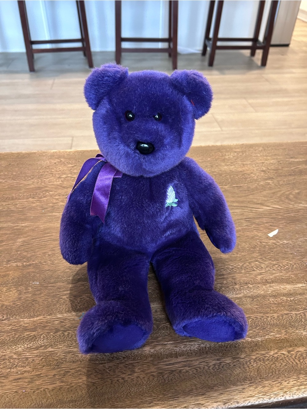 Ty Princess Diana Beanie Baby “Princess” Bear (1997) Collectible Large Purple